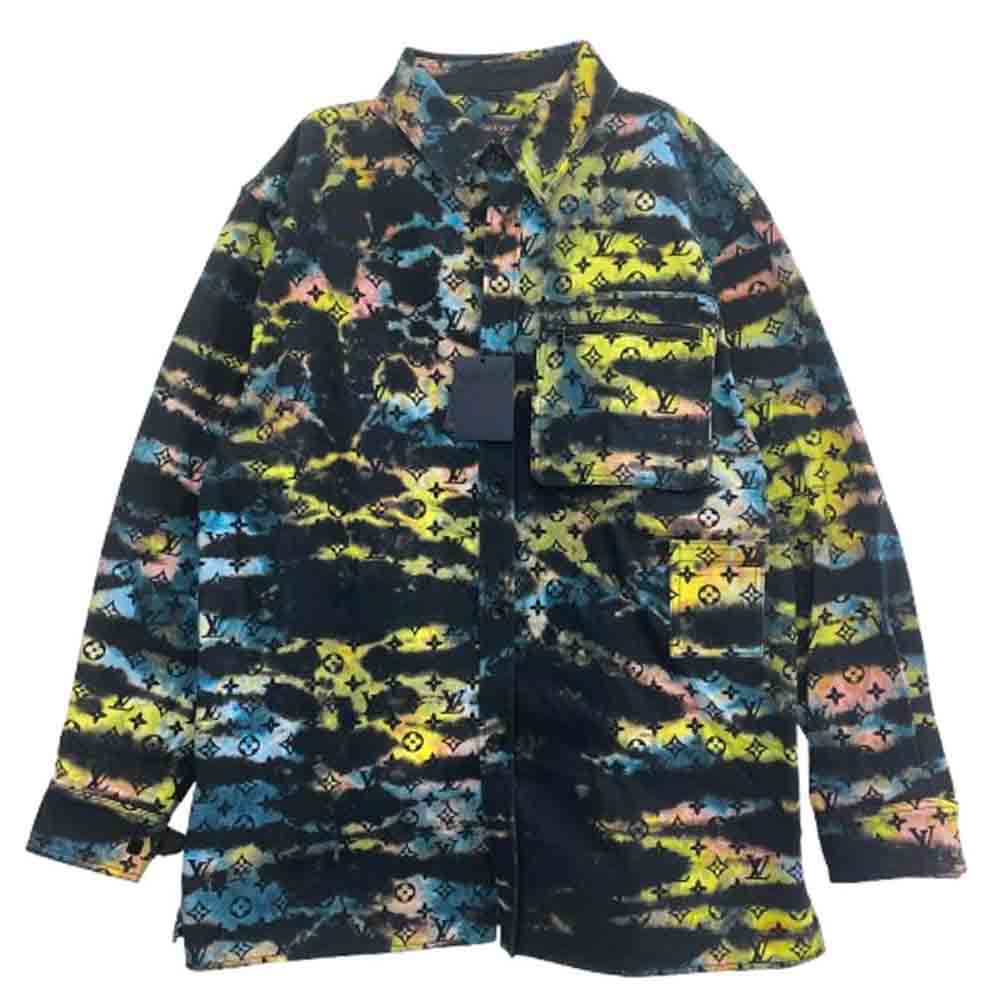 LOUIS VUITTON ルイ・ヴィトン 21AW RM2129 H98 HLA10W モノグラム タイダイ デニム ジャケット ブラック系 5L【中古】