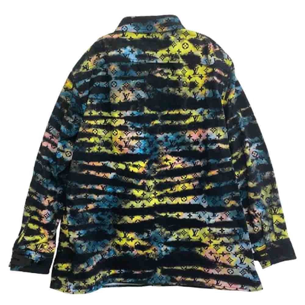 LOUIS VUITTON ルイ・ヴィトン 21AW RM2129 H98 HLA10W モノグラム タイダイ デニム ジャケット ブラック系 5L【中古】