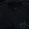 CHROME HEARTS クロムハーツ（原本無） 7-11 CREW バック CHロゴ刺繍 スウェット ブラック系 XL【中古】