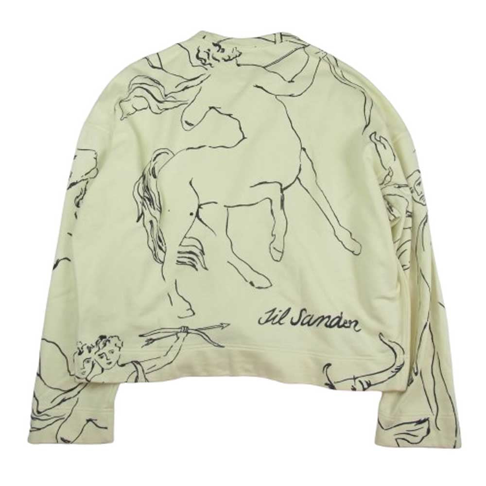 JIL SANDER ジルサンダー 22AW J21GU0010 総柄 星座 クルーネック スウェット オフホワイト系 M【中古】