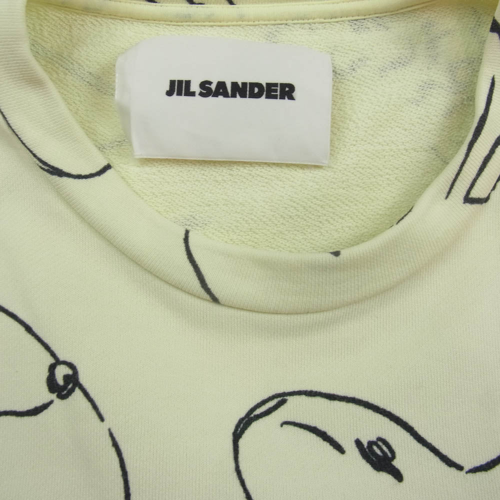 JIL SANDER ジルサンダー 22AW J21GU0010 総柄 星座 クルーネック スウェット オフホワイト系 M【中古】