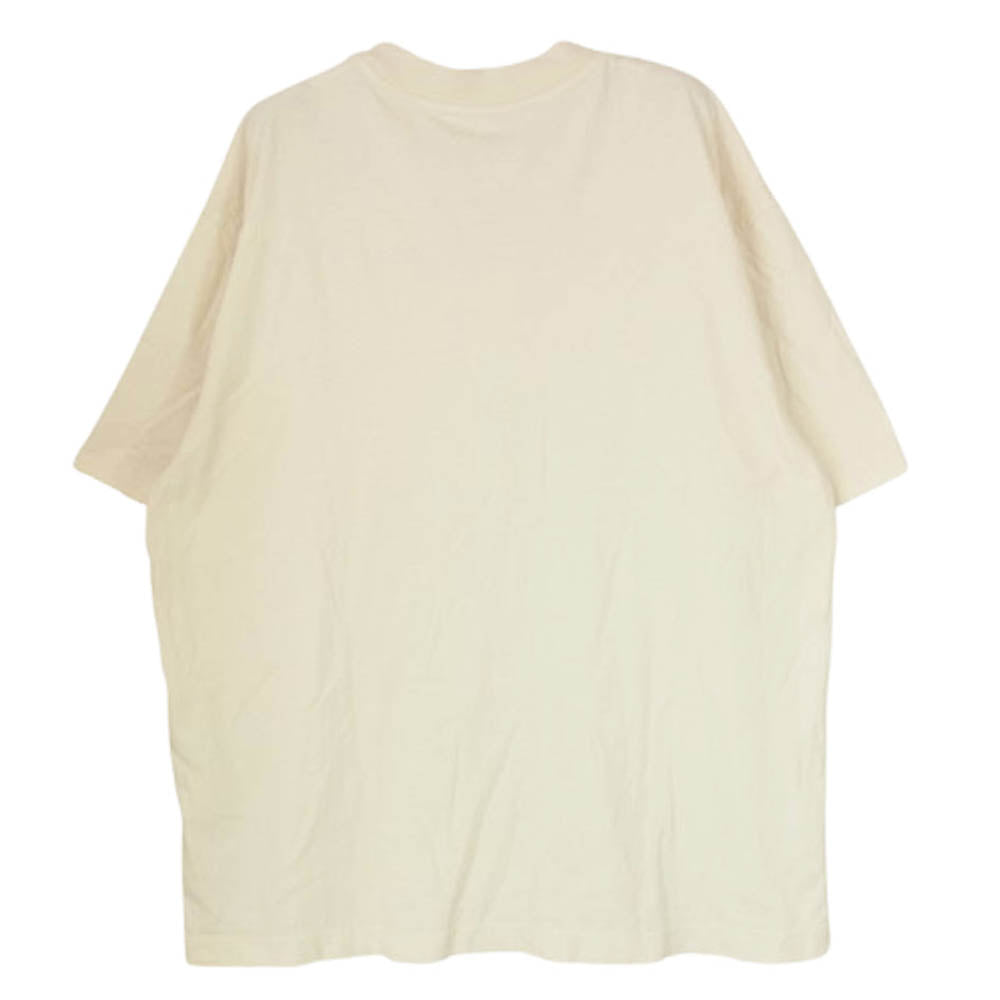 COACH コーチ ロゴ プリント ポケット 半袖 Tシャツ オフホワイト系 S【中古】