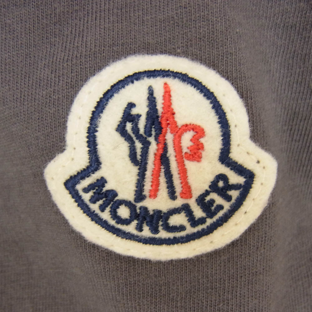 MONCLER モンクレール C-SCOM-20-6745 MAGLIA T-SHIRT マグリア Felix フェリックス プリント Tシャツ グレー系 L【中古】