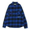 OFF-WHITE オフホワイト 18AW OMGA060E18A27010 CHECK FLANNEL SHIRT チェック 長袖 シャツ ブルー系 ブラック系 L【中古】