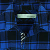 OFF-WHITE オフホワイト 18AW OMGA060E18A27010 CHECK FLANNEL SHIRT チェック 長袖 シャツ ブルー系 ブラック系 L【中古】