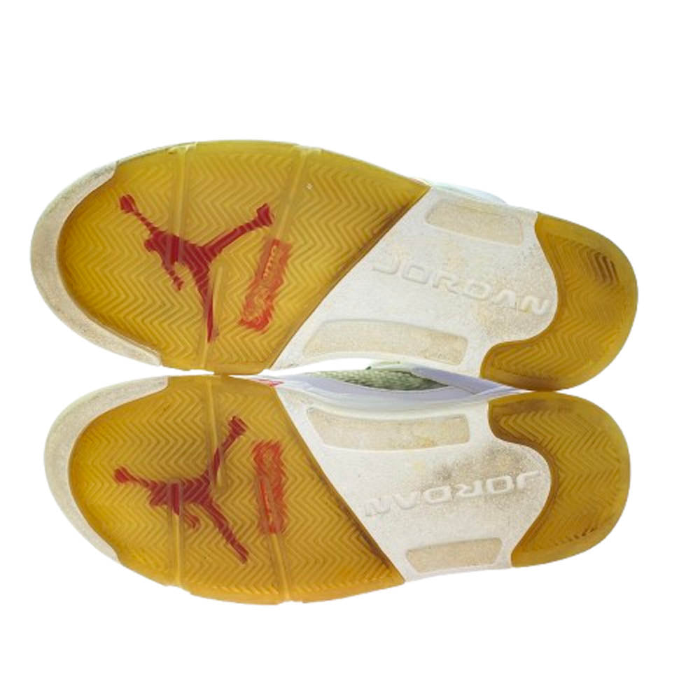 Supreme シュプリーム 824371-101 Nike Air Jordan 5 Retro イキ エアジョーダン5 レトロ スニーカー ホワイト系 27.5cm【中古】