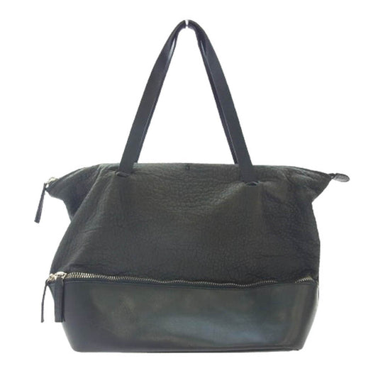 Collection Privee? コレクションプリヴェ レザー トート バッグ ブラック系【中古】