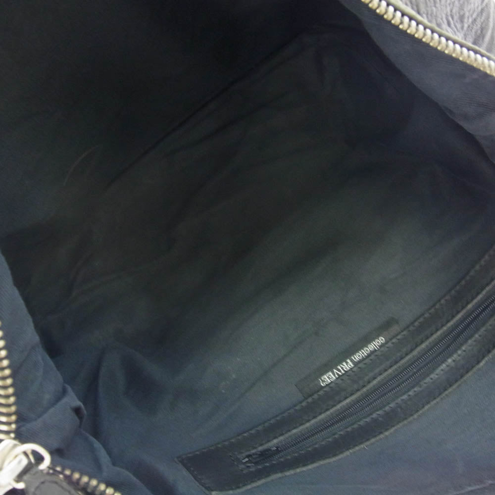 Collection Privee? コレクションプリヴェ レザー トート バッグ ブラック系【中古】