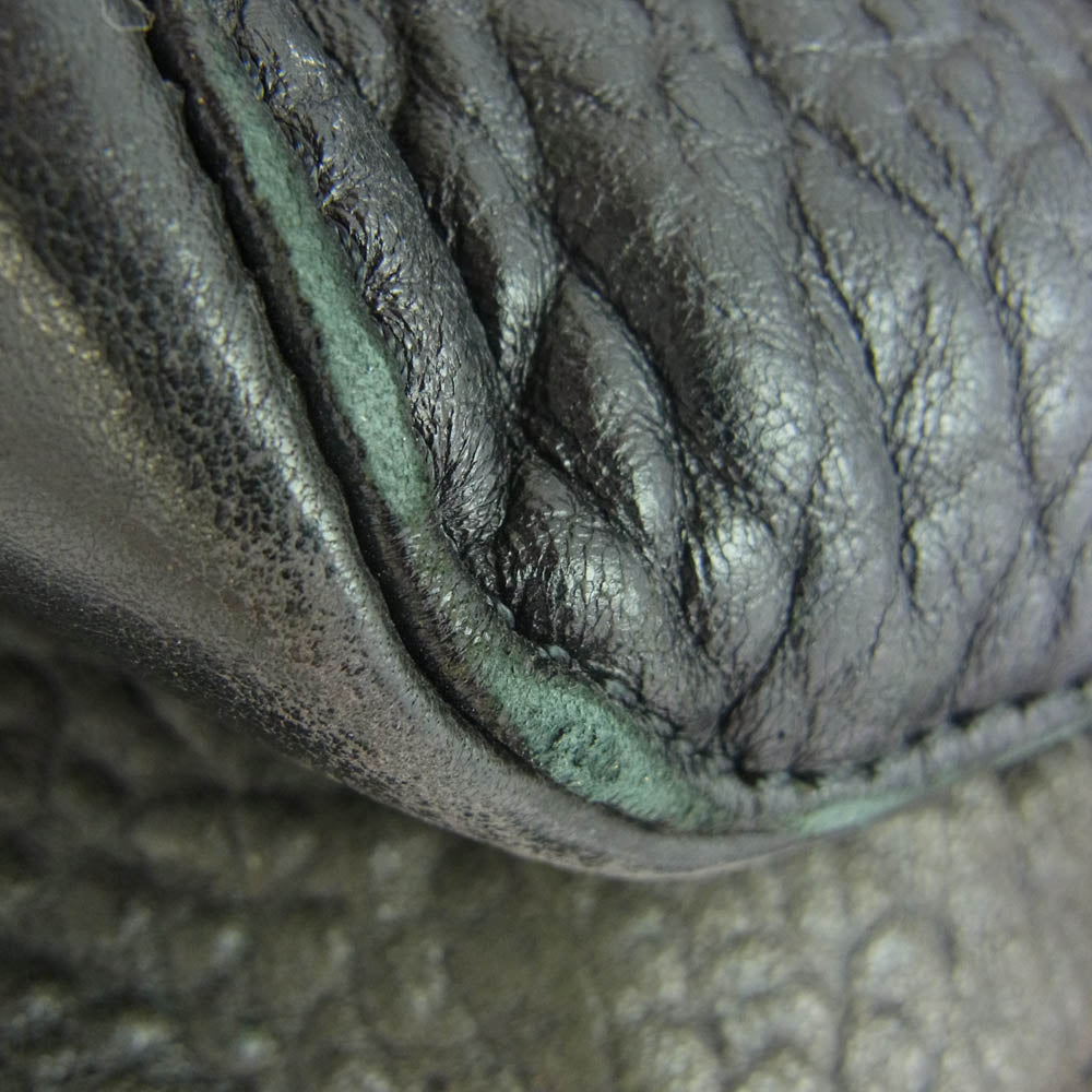 Collection Privee? コレクションプリヴェ レザー トート バッグ ブラック系【中古】