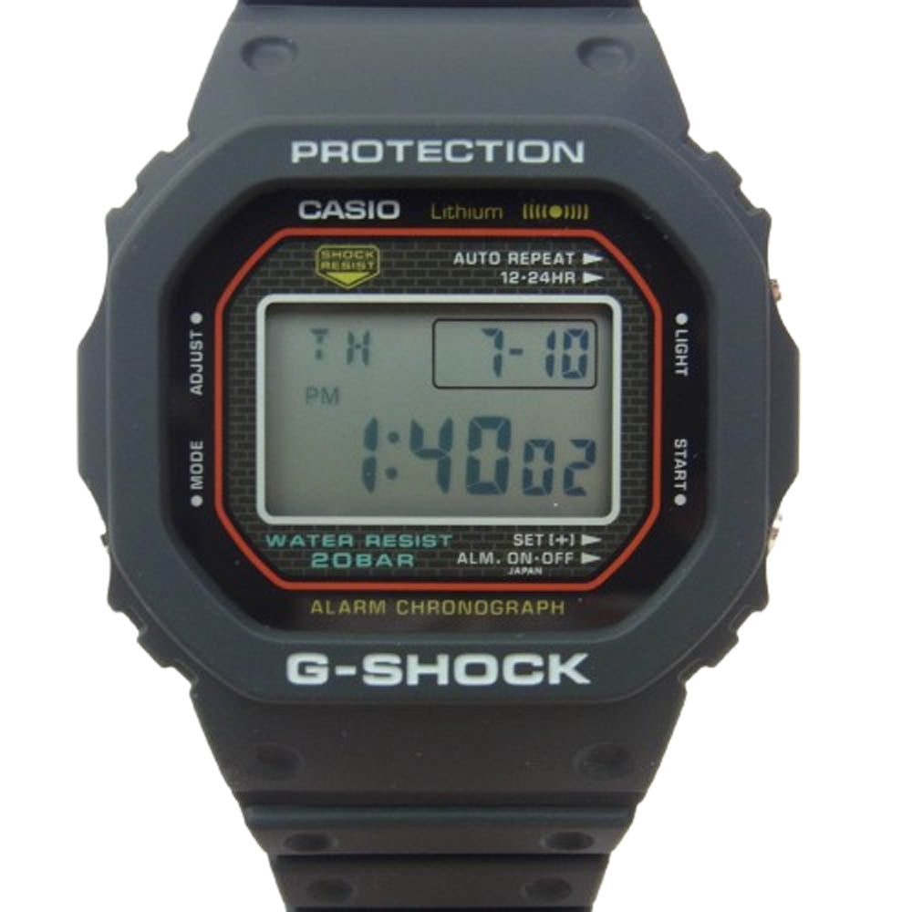 CASIO G-SHOCK カシオ ジーショック DW-5000R-1AJF 5000 SERIES 復刻 デジタル 時計 ウォッチ ブラック系【新古品】【未使用】【中古】