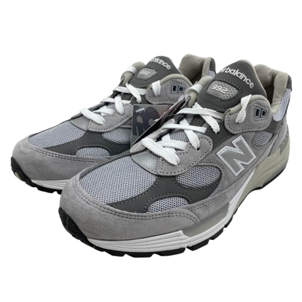 NEW BALANCE ニューバランス U992GY 992 スエード ローカット スニーカー グレー系 27cm【新古品】【未使用】【中古】