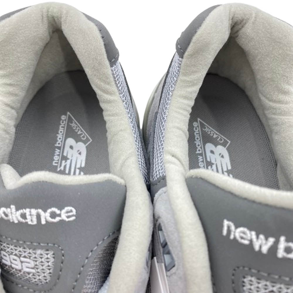 NEW BALANCE ニューバランス U992GY 992 スエード ローカット スニーカー グレー系 27cm【新古品】【未使用】【中古】