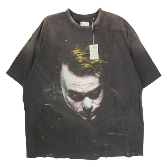 SAINT MICHAEL セントマイケル JOKER ジョーカー BTM SS TEE プリント Tシャツ チャコール系 XL【新古品】【未使用】【中古】