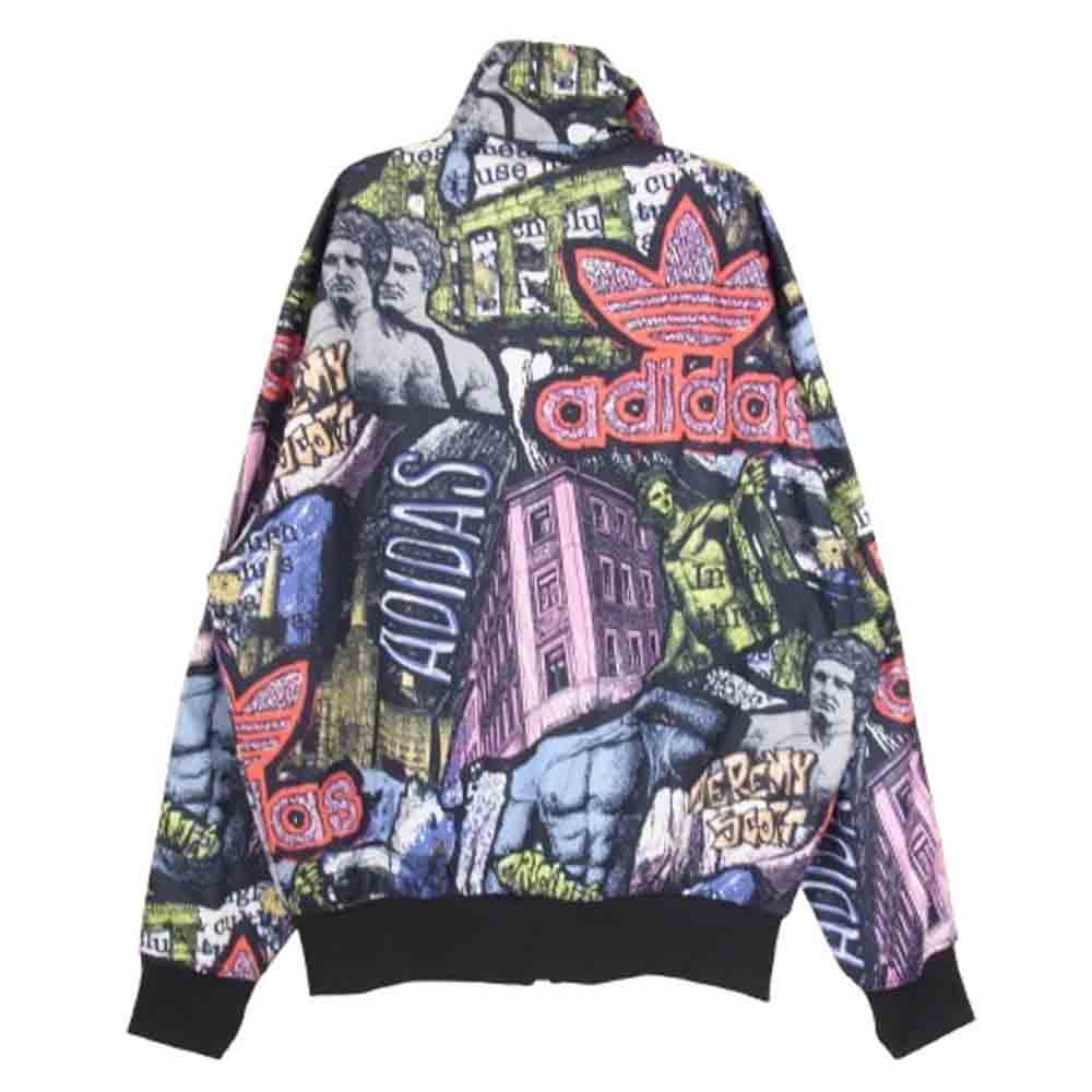 adidas アディダス JY2023-270003 ジェレミー・スコット AOP トラックトップ ロングスリーブ 長袖 ジャケット ブラック系 M【美品】【中古】