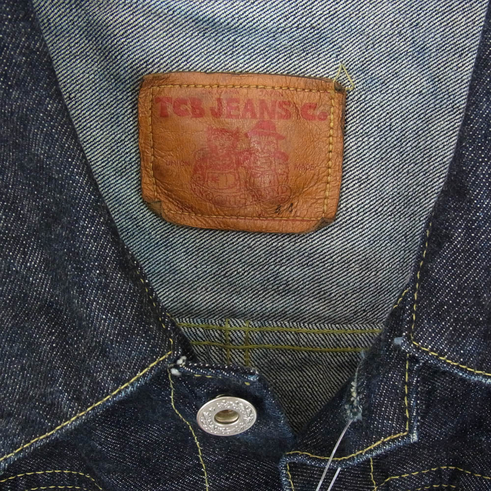 TCBジーンズ 1st Type Late 40's Jacket 13.5oz ファースト タイプ デニム ジャケット インディゴブルー系 44【中古】