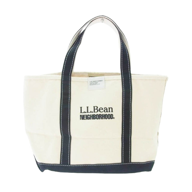 NEIGHBORHOOD ネイバーフッド 251PTLBN-CG01 NH X L.L.BEAN . TOTE-M エルエルビーン トート バッグ オフホワイト系 ブラック系【極上美品】【中古】