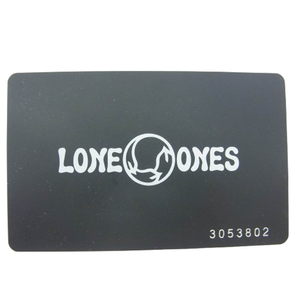 LONE ONES ロンワンズ MESB-0002S-SO-M 販売証明書カード付 ホークビードS オニキス ストーン ビーズ ブレスレット ブラック系【美品】【中古】