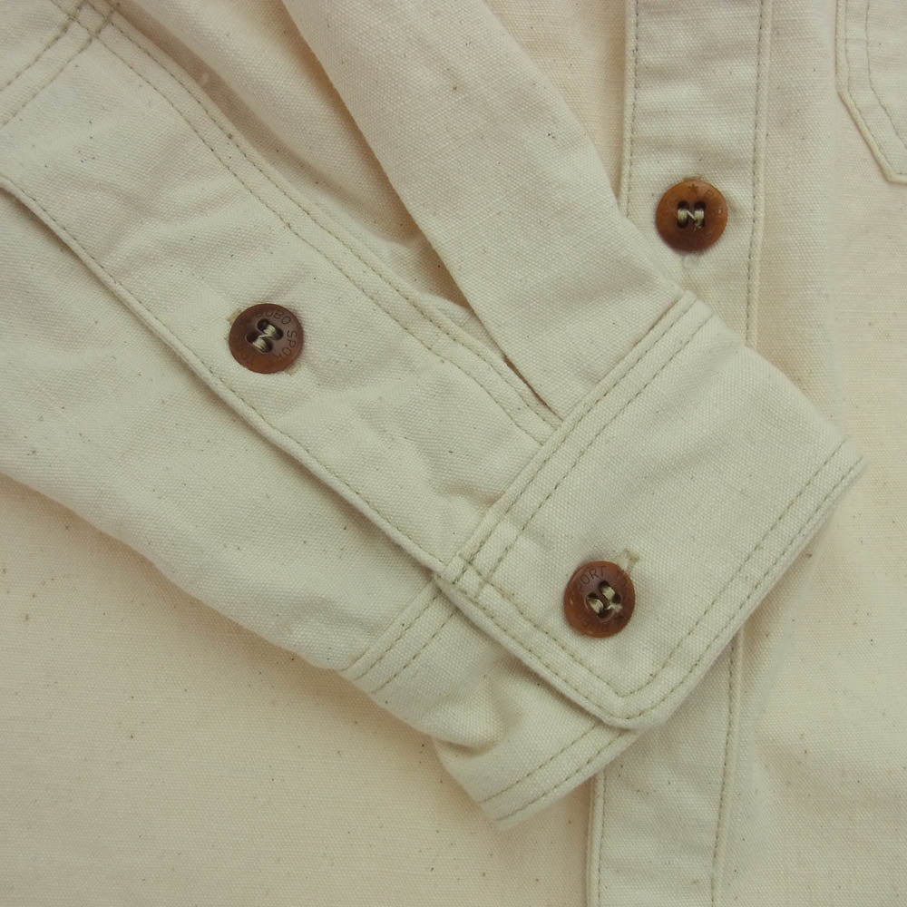 FREEWHEELERS フリーホイーラーズ 2423010 UPLANDER Long Sleeve Shirt アップランダー アウトドア 長袖 シャツ ベージュ系 M【美品】【中古】