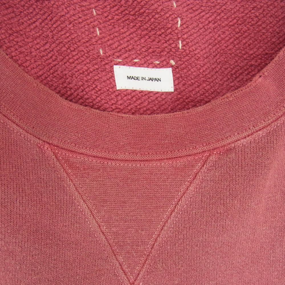 VISVIM ビズビム 21AW 0121205010015 JUMBO SWEAT 3/4 CRASH クルーネック トレーナー スウェット エンジ系 1【中古】