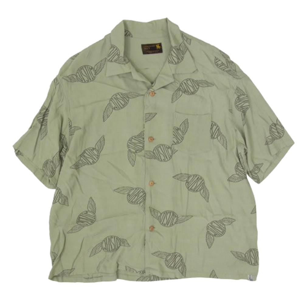VISVIM ビズビム 0522905011001 CONTRARY DEPT WALLIS SHIRT S/S オープンカラー シャツ カーキ系 3【中古】