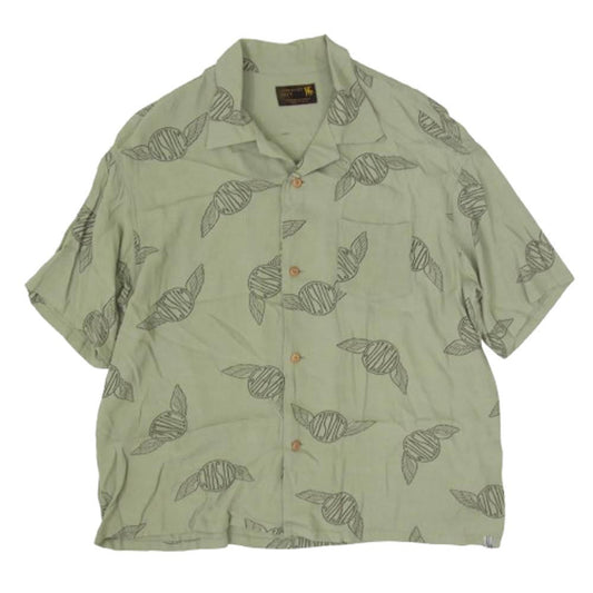 VISVIM ビズビム 0522905011001 CONTRARY DEPT WALLIS SHIRT S/S オープンカラー シャツ カーキ系 3【中古】