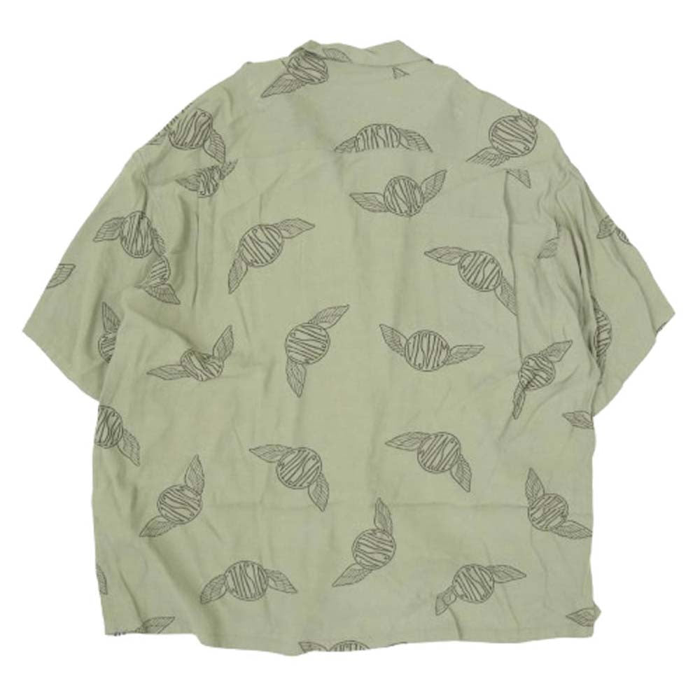 VISVIM ビズビム 0522905011001 CONTRARY DEPT WALLIS SHIRT S/S オープンカラー シャツ カーキ系 3【中古】
