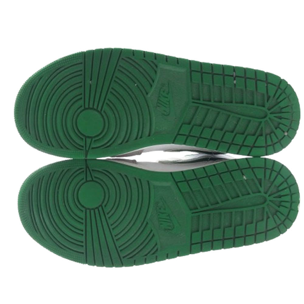 NIKE ナイキ DC7294-103 Air Jordan 1 Mid Green Grey White エアジョーダン 1 ミッド ハイカット スニーカー ホワイト系 グリーン系 グレー系 27.5cm【中古】