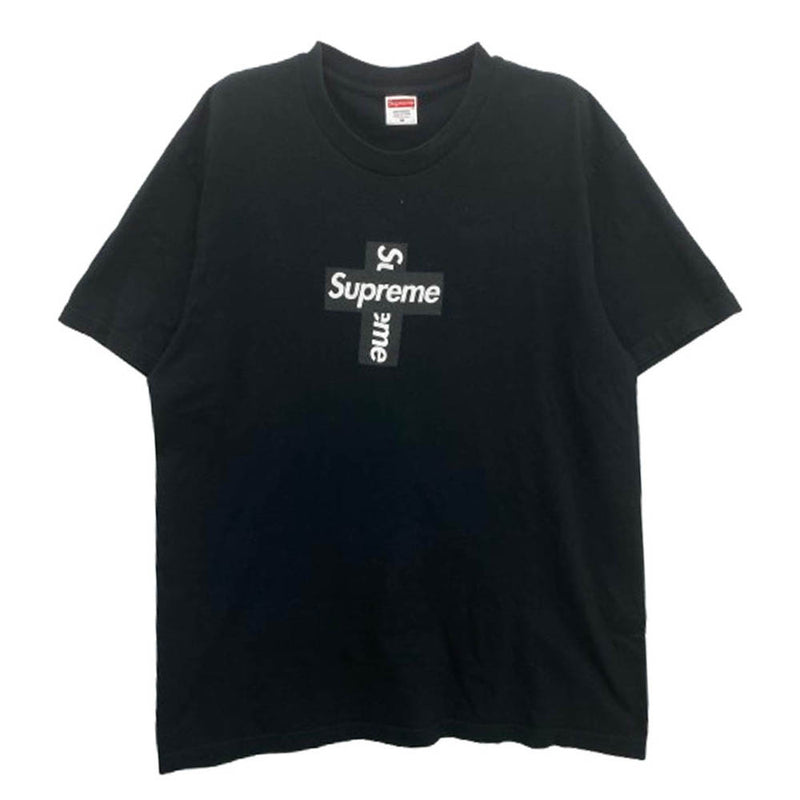 Supreme シュプリーム 20AW Cross Box Logo Tee クロス ボックス ロゴ プリント Tシャツ ブラック系 M【中古】