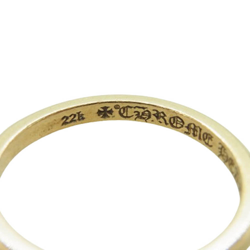 CHROME HEARTS クロムハーツ（原本無） BBBLGM WEDDING 22K バブルガム ウェディング ゴールドリング ゴールド系 約9号【中古】