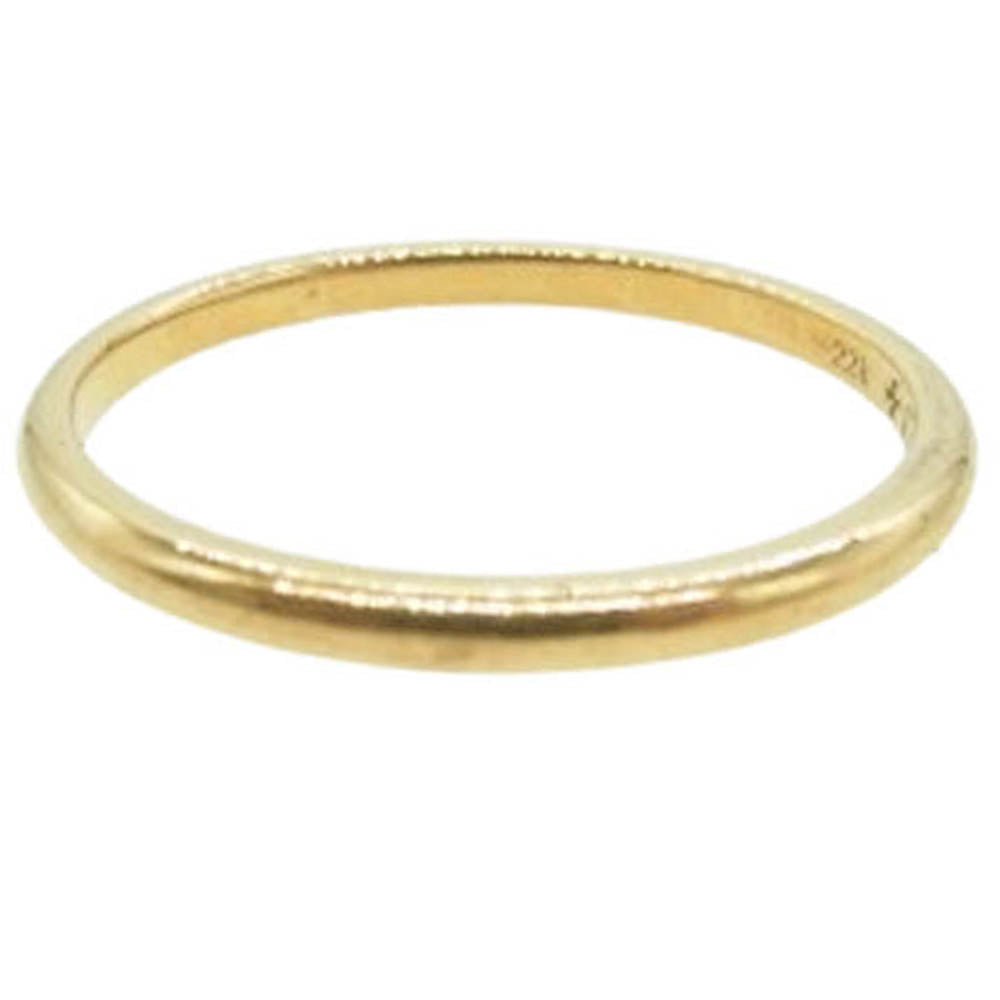CHROME HEARTS クロムハーツ（原本有） BBBLGM WEDDING 22K バブルガム ウェディング ゴールドリング ゴールド系 19号【中古】