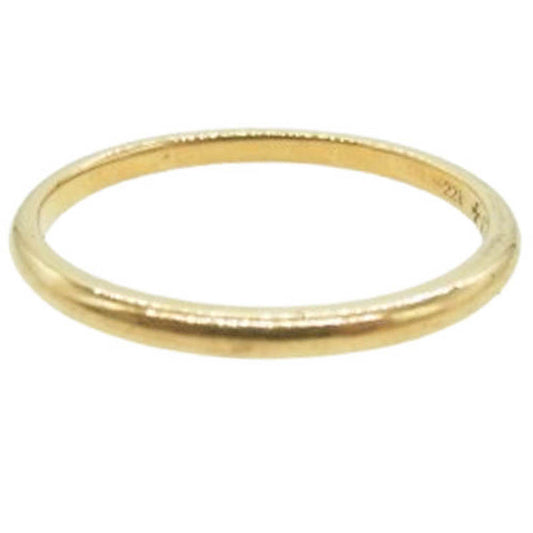 CHROME HEARTS クロムハーツ（原本有） BBBLGM WEDDING 22K バブルガム ウェディング ゴールドリング ゴールド系 19号【中古】