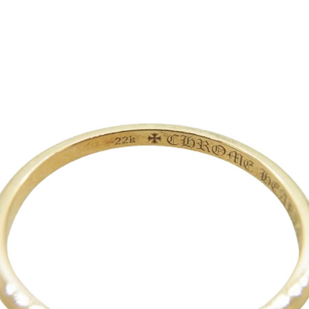 CHROME HEARTS クロムハーツ（原本有） BBBLGM WEDDING 22K バブルガム ウェディング ゴールドリング ゴールド系 19号【中古】
