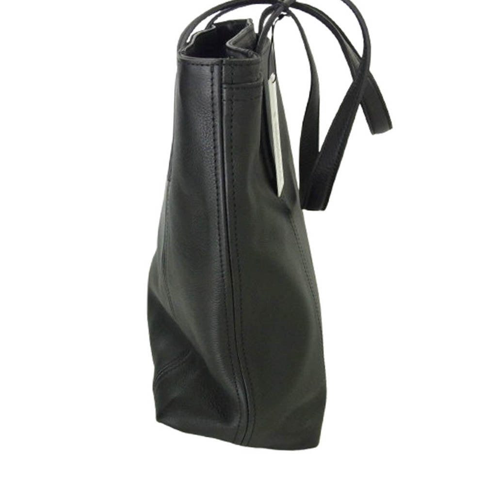 aniary アニアリ 07-02012 Shrink Leather シュリンクレザー ブリーフケース トートバッグ ブラック系【極上美品】【中古】