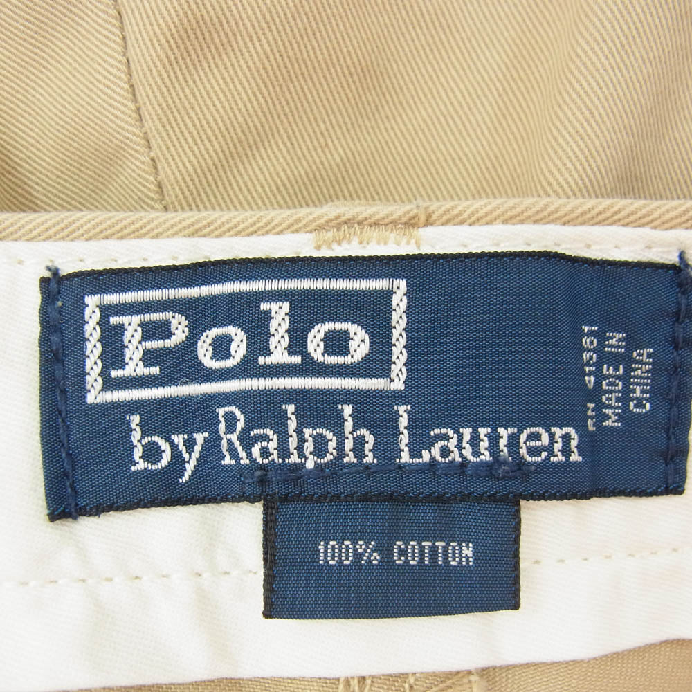 POLO RALPH LAUREN ポロ・ラルフローレン チノ トラウザーズ パンツ ベージュ系 36【中古】