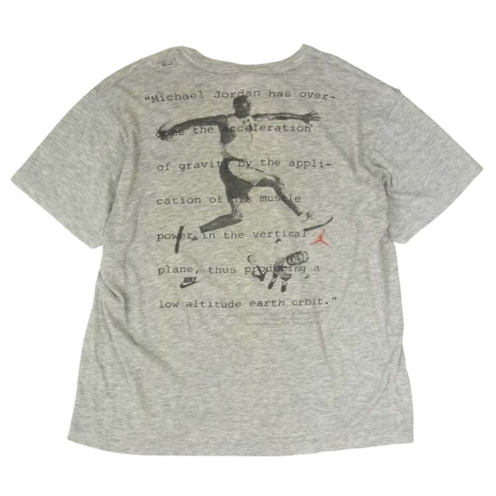 NIKE ナイキ 90s 銀タグ カナダ製 スパイクリー ジョーダン プリント Tシャツ グレー系 L/G【中古】