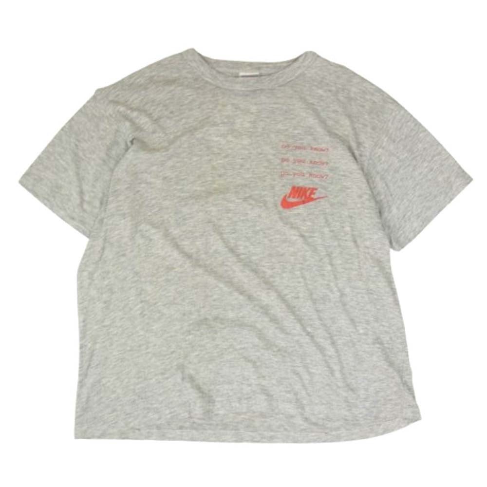 NIKE ナイキ 90s 銀タグ カナダ製 スパイクリー ジョーダン プリント Tシャツ グレー系 L/G【中古】