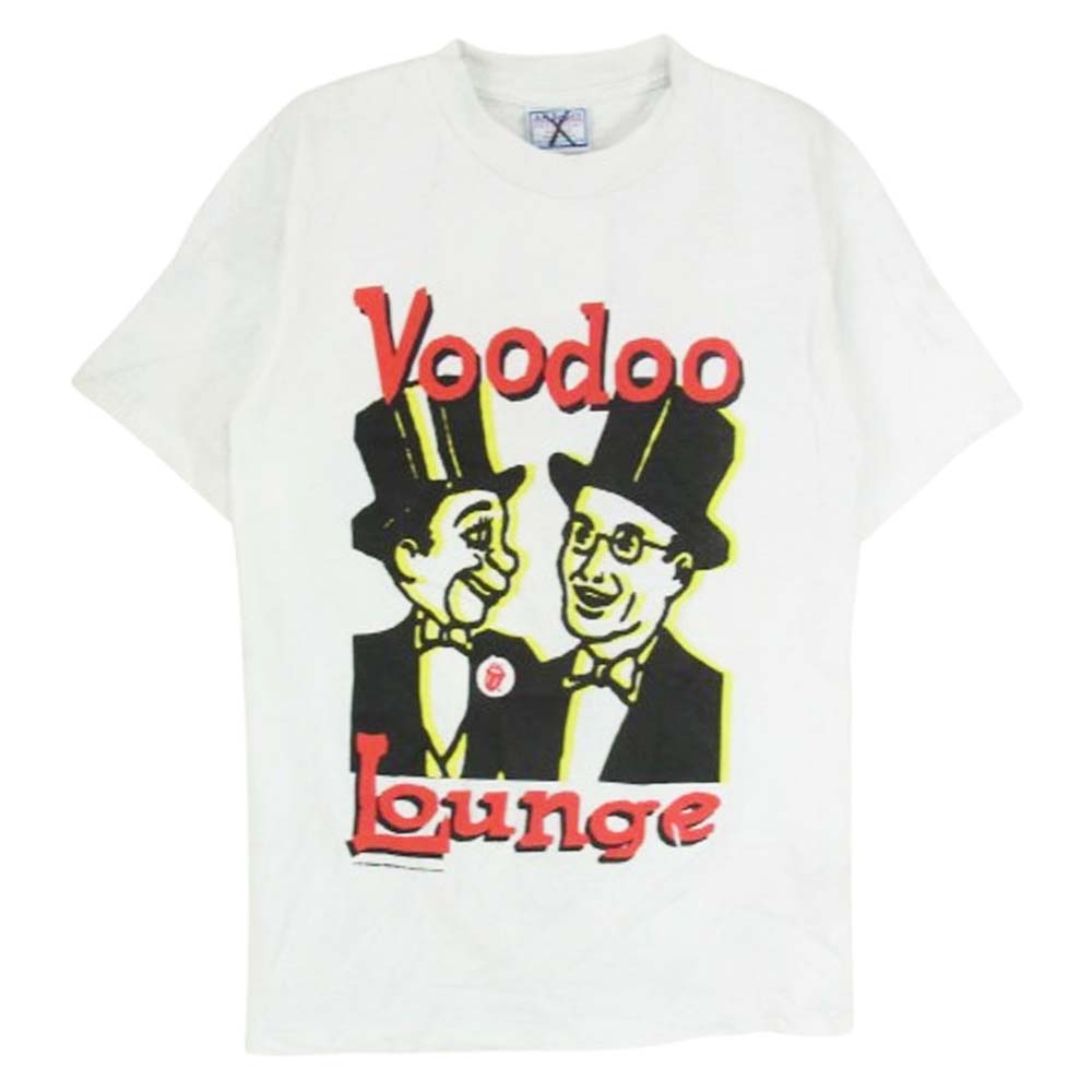 ヴィンテージ 90s USA製 The Rolling Stones ローリング ストーンズ All Sport  94/95 Voo Doo Lounge バンド Tシャツ 白灰系 S【中古】