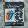 ヴィンテージ 80s USA製 The Rolling Stones ローリング ストーンズ 総柄 ショーツ ショート パンツ グレー系 XL【中古】