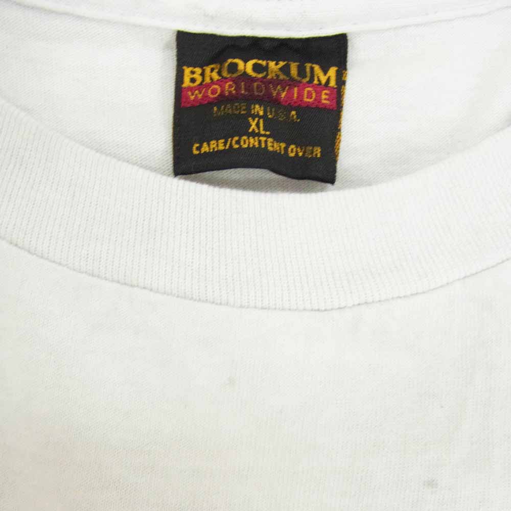 ヴィンテージ 90s USA製 The Rolling Stones ローリング ストーンズ LOVE IS STRONG 1994 BROCKUM バンド Tシャツ 白グレー系 XL【中古】