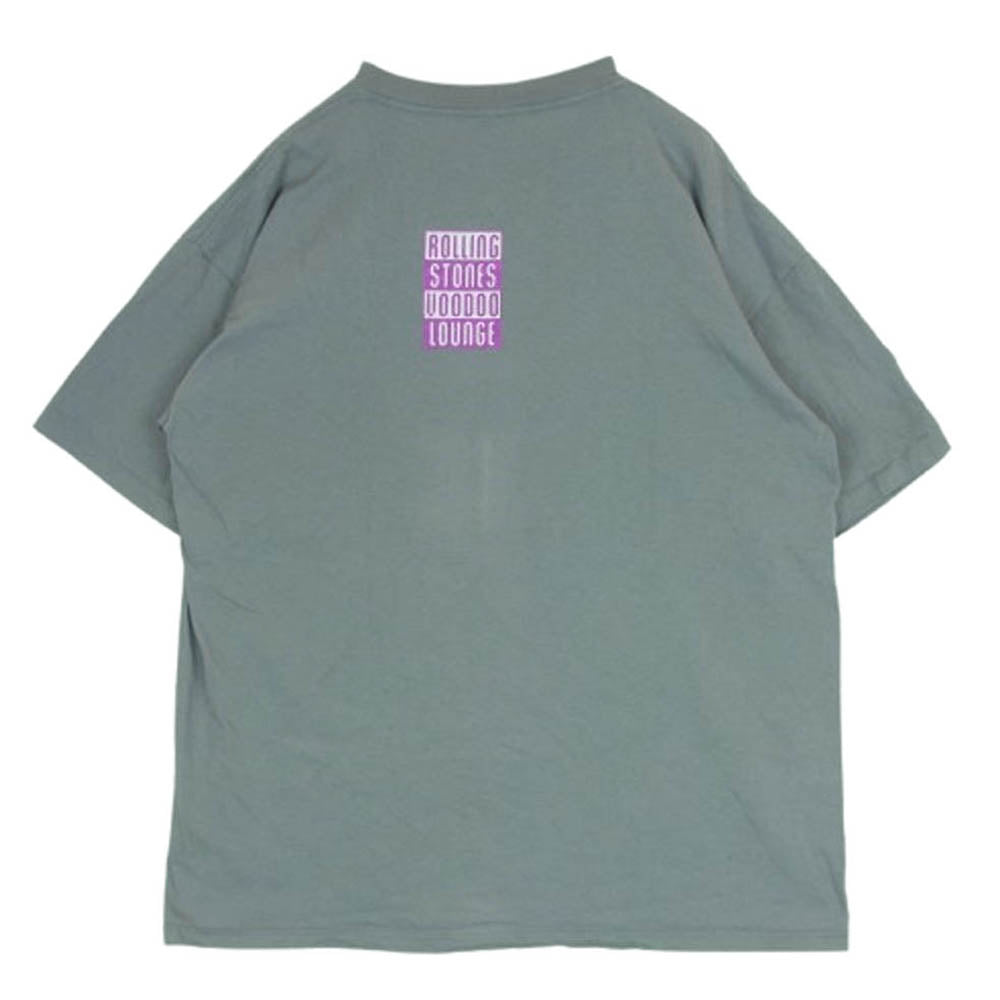 ヴィンテージ 90s USA製 The Rolling Stones ローリング ストーンズ BROCKUM ブロッカムボディ Voo Doo Lounge スパイクタン バンド Tシャツ グレー系 XL【中古】