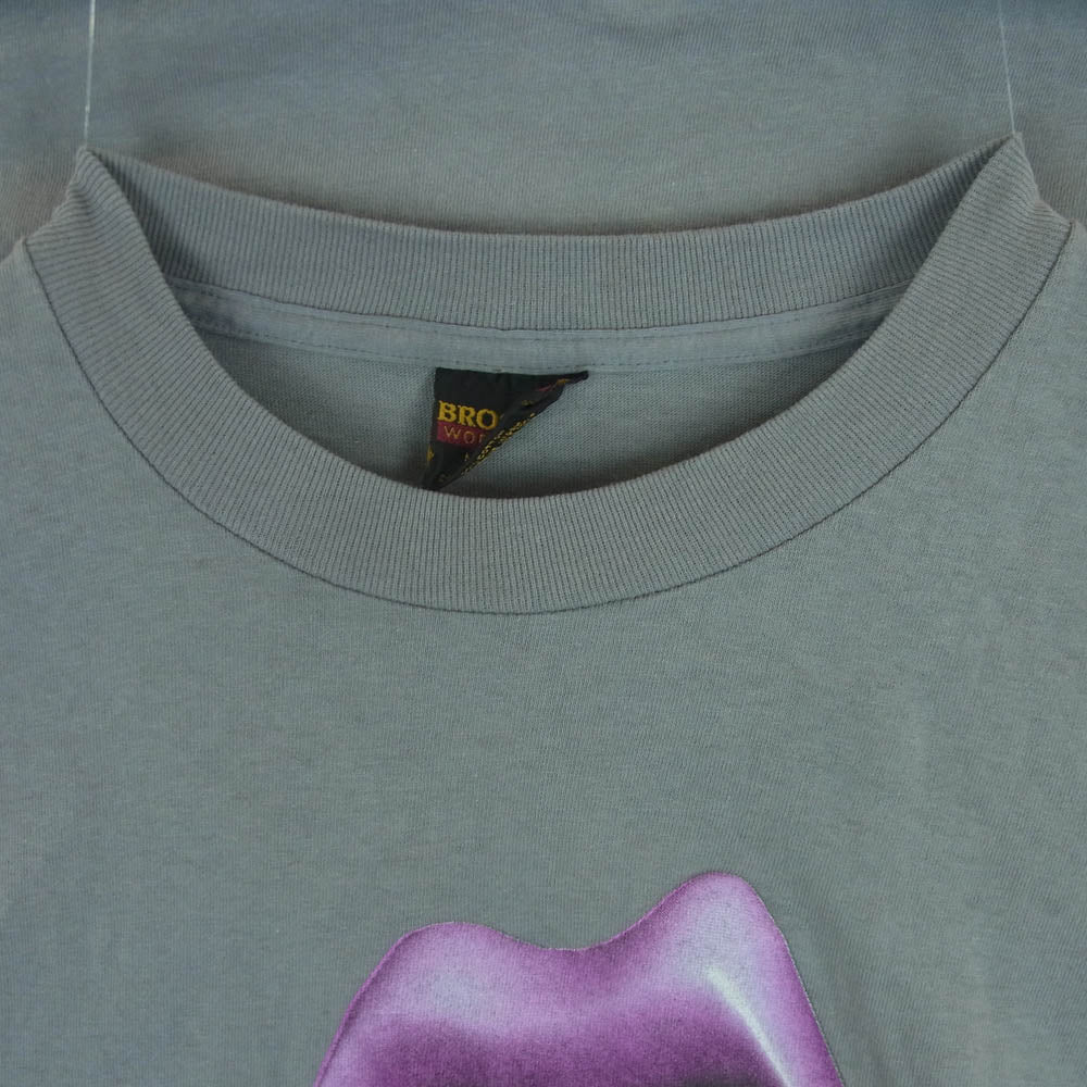 ヴィンテージ 90s USA製 The Rolling Stones ローリング ストーンズ BROCKUM ブロッカムボディ Voo Doo Lounge スパイクタン バンド Tシャツ グレー系 XL【中古】