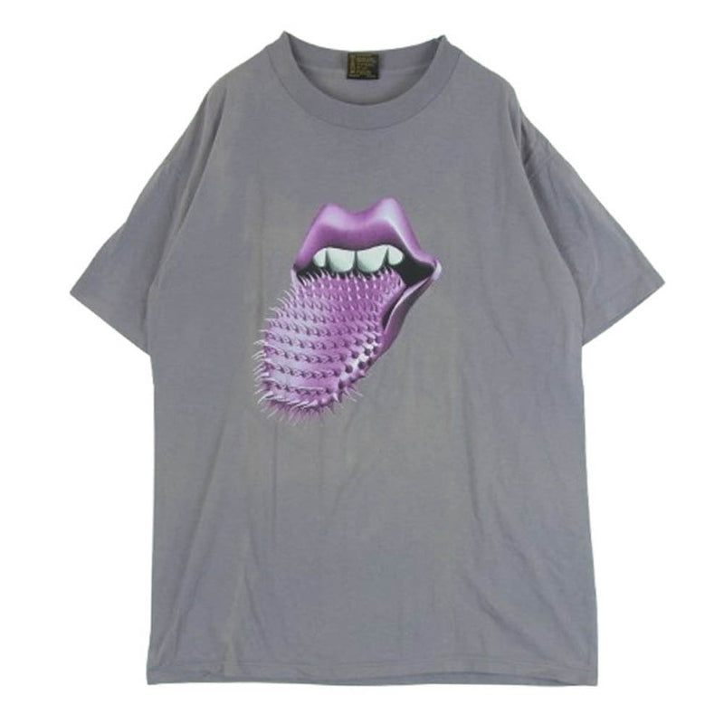 ヴィンテージ 90s USA製 The Rolling Stones ローリング ストーンズ BROCKUM ブロッカムボディ Voo Doo Lounge スパイクタン バンド 半袖 Tシャツ グレー系 L【中古】