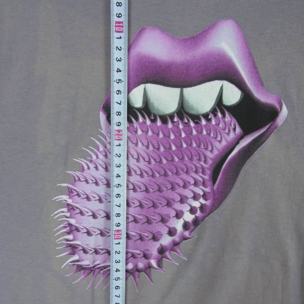 ヴィンテージ 90s USA製 The Rolling Stones ローリング ストーンズ BROCKUM ブロッカムボディ Voo Doo Lounge スパイクタン バンド 半袖 Tシャツ グレー系 L【中古】