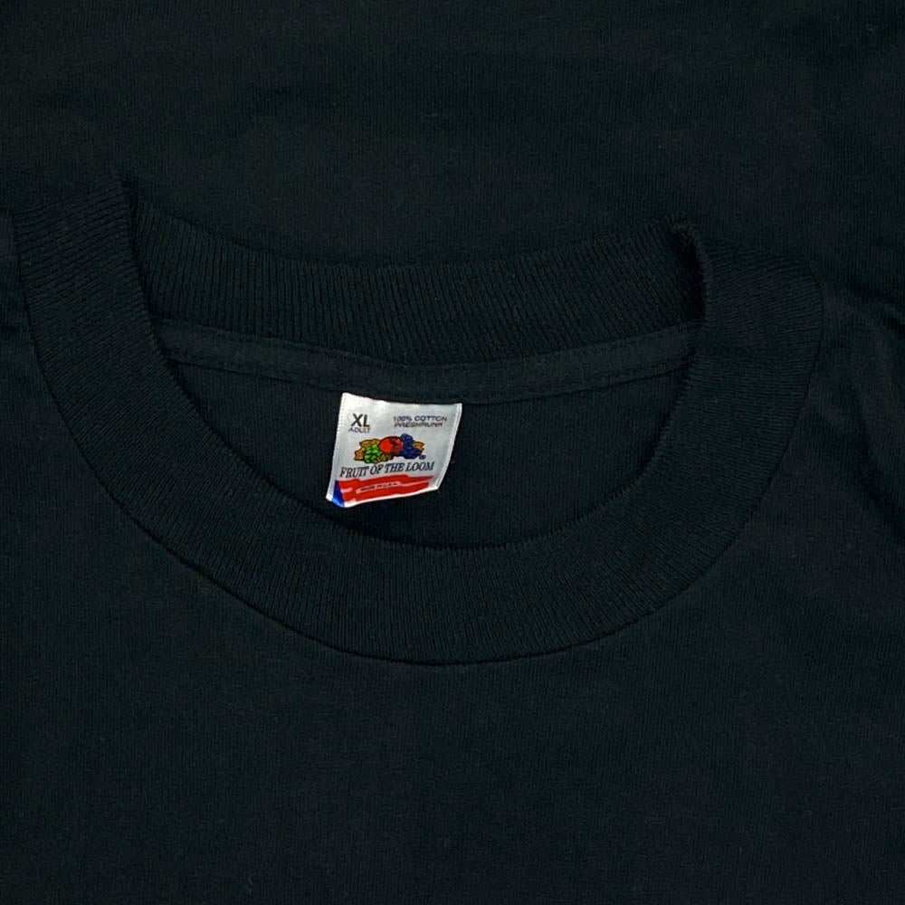 ヴィンテージ 90s USA製 The Rolling Stones ローリング ストーンズ Voo Doo Lounge スパイクタン バンド 長袖 Tシャツ FRUIT OF THE LOOM　黒系 ブラック系 XL【中古】