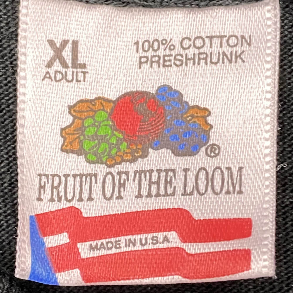 ヴィンテージ 90s USA製 The Rolling Stones ローリング ストーンズ Voo Doo Lounge スパイクタン バンド 長袖 Tシャツ FRUIT OF THE LOOM　黒系 ブラック系 XL【中古】