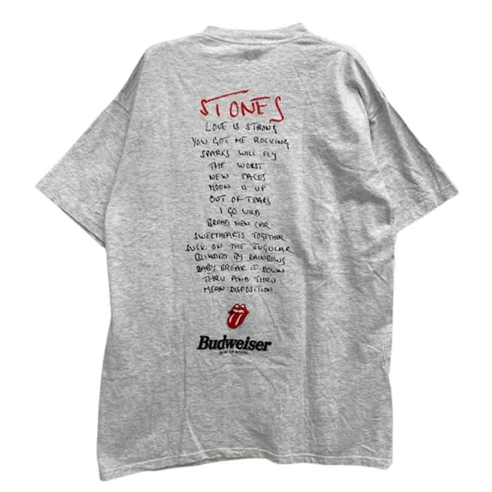 ヴィンテージ 90s USA製 The Rolling Stones ローリング ストーンズ LOVE IS STRONG 1994 BROCKUM バンド Tシャツ グレー系 XL【中古】