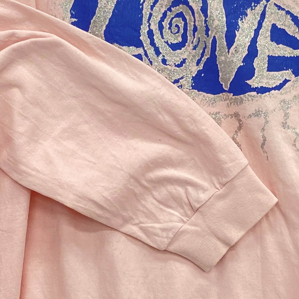 SAINT MICHAEL セントマイケル 22SS SM-S22-0000-030 LS TEE SAINT HOOD セントフード ロングスリーブ 長袖 Tシャツ ピンク系 XXL【中古】