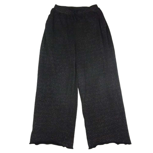 ANCELLM アンセルム ANC-PT55 garden damage sweat pants グリッター ラメ加工 ガーデン ダメージ スウェット パンツ ブラック系 2【中古】