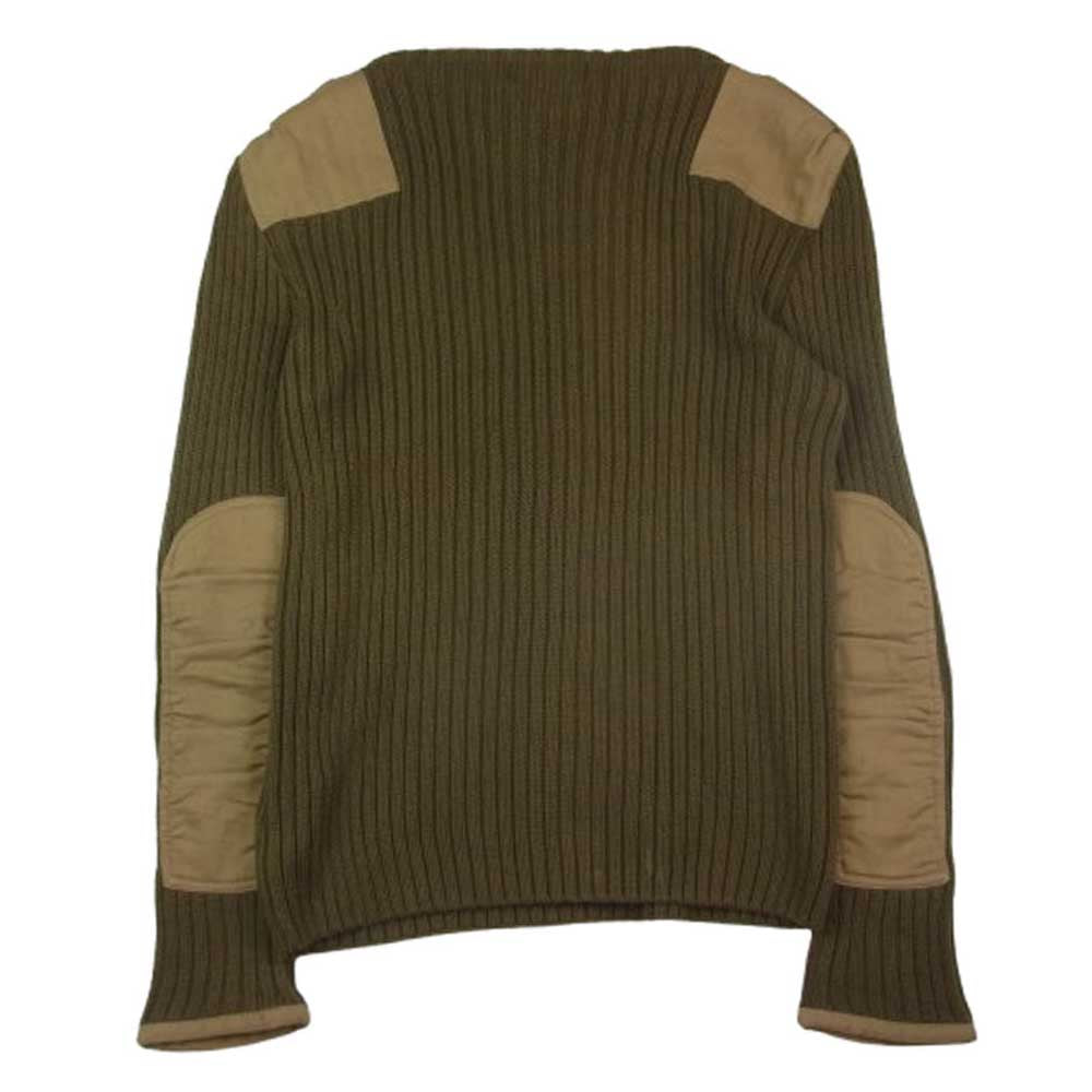 POLO RALPH LAUREN ポロ・ラルフローレン MNBLSWEM3P00072 EXCLUSIVE OF DECORATION 切替 コマンド ニット セーター カーキ系 M【中古】