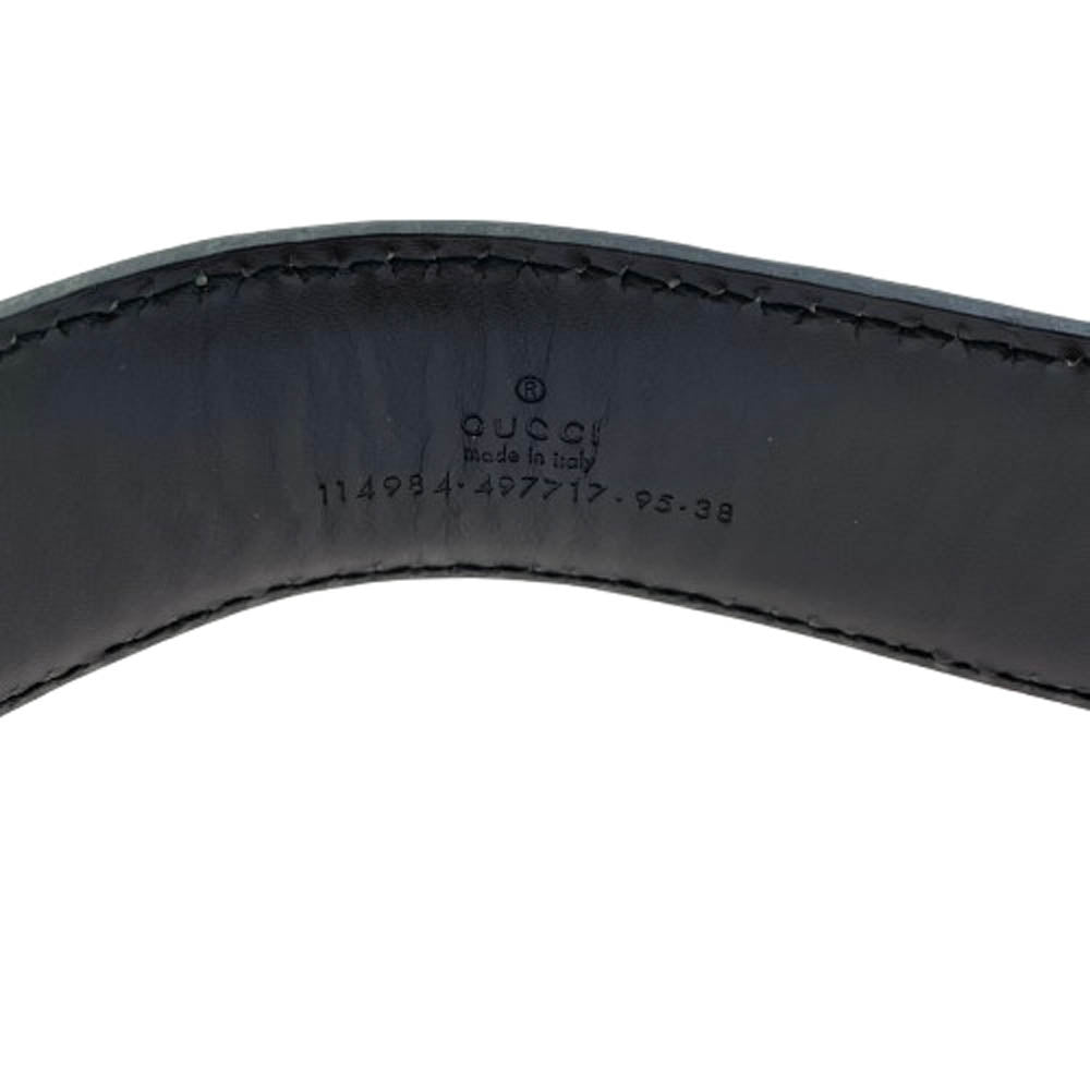 GUCCI グッチ GG ロゴ ベルト ブラック系【中古】